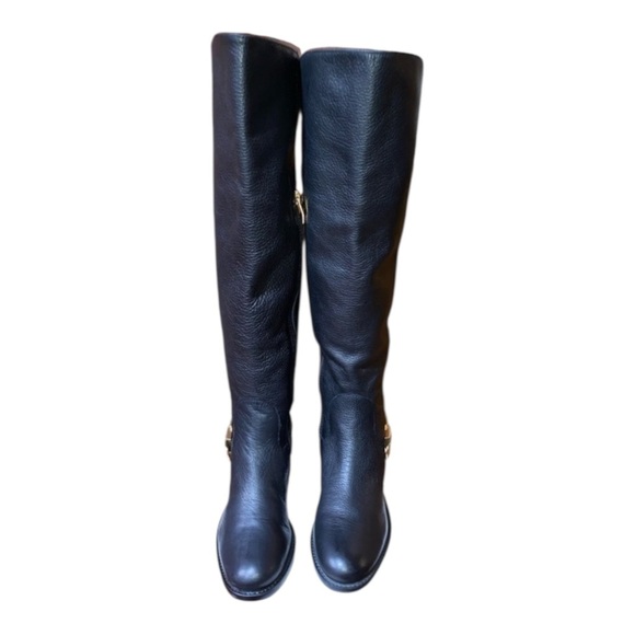 Vince Camuto Black Leather knee High Bedina equestrian Boots. Block Heel… - Picture 5 of 12